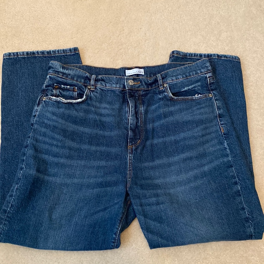Loft Wide Leg Girlfriend Jeans